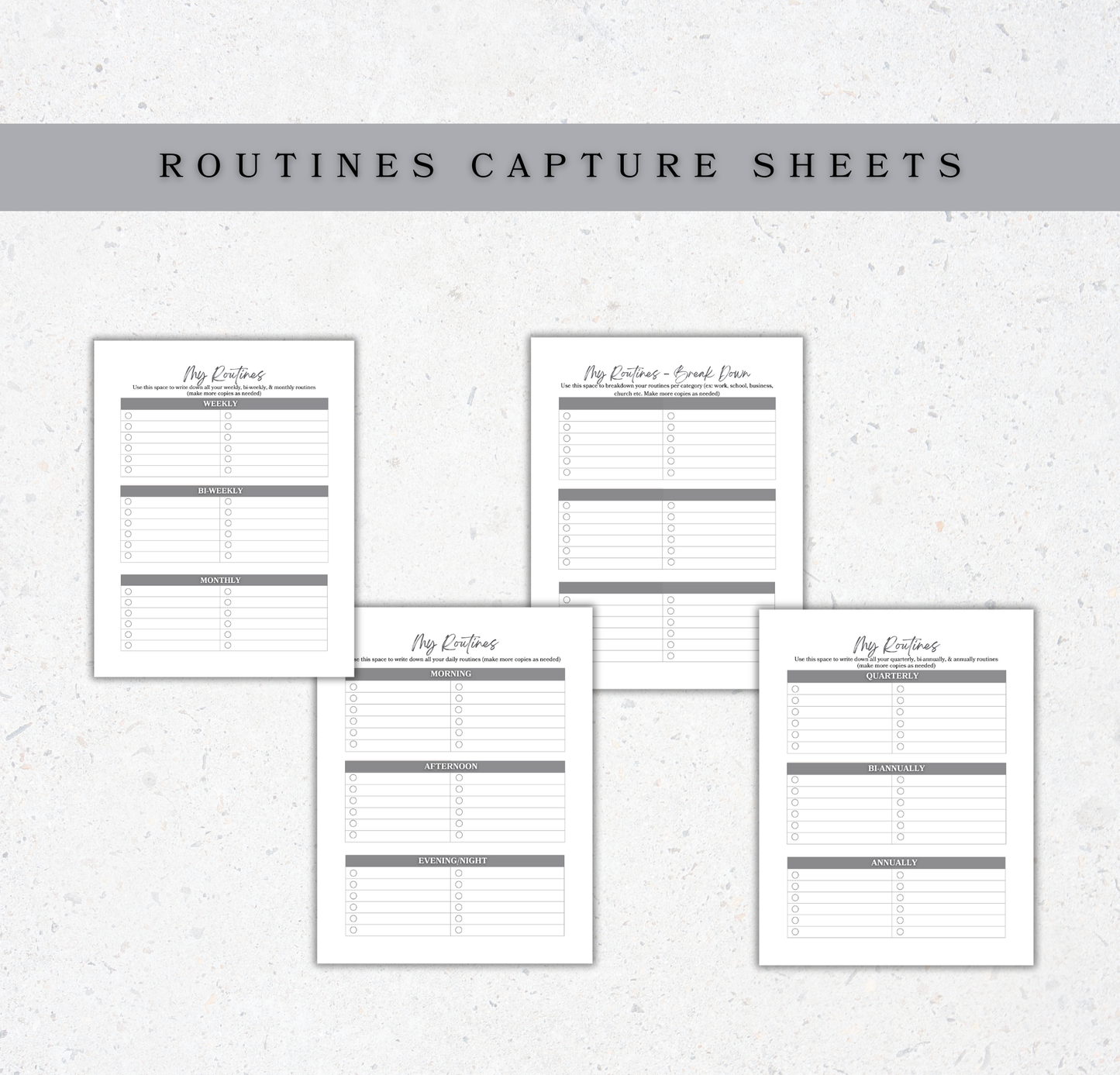Ultimate Faith-Based Productivity Digital Download Bundle (60+ templates) | Printable PDF Planning Templates