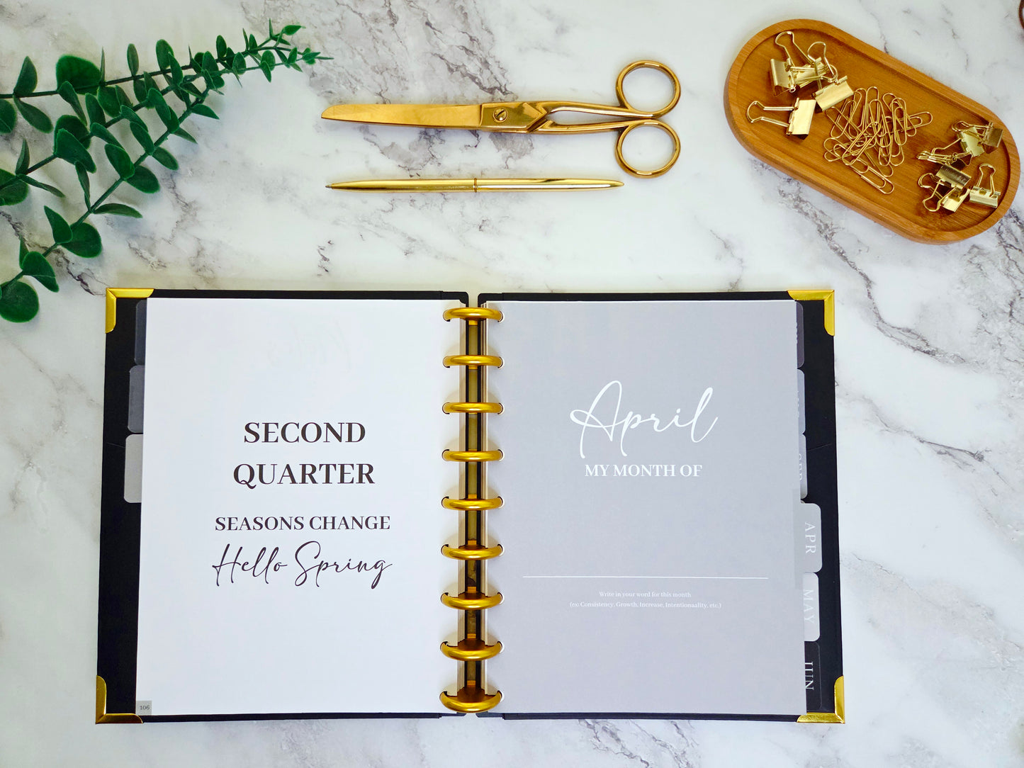 2026 Plans to Succeed Planner | Faith-Based, Disc Binding, Two-Part Design