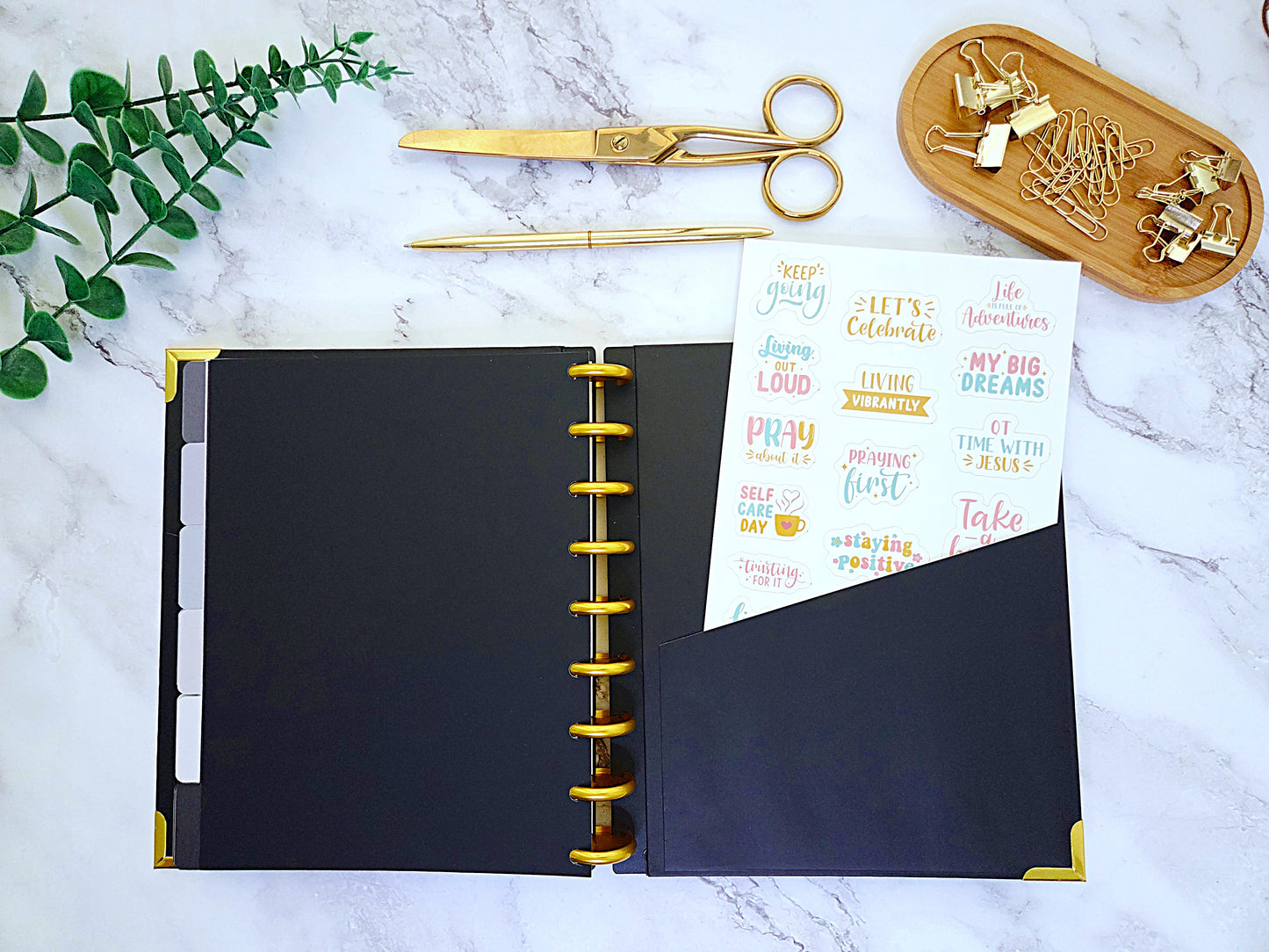 2026 Plans to Succeed Planner | Faith-Based, Disc Binding, Two-Part Design