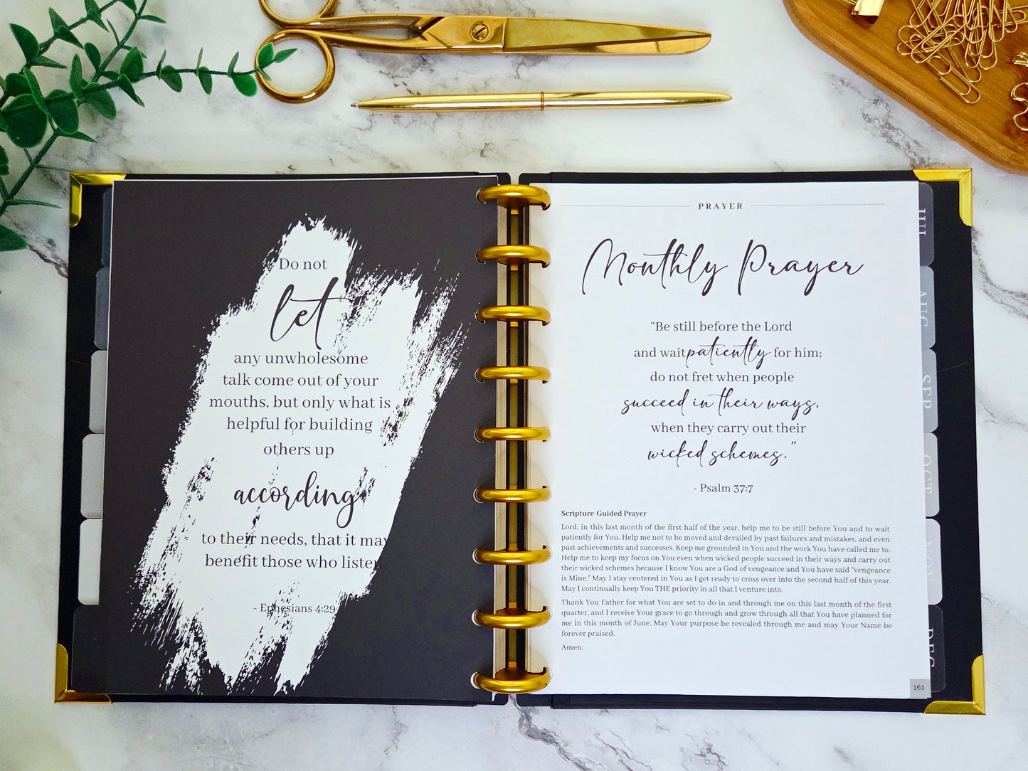 2026 Plans to Succeed Planner | Faith-Based, Disc Binding, Two-Part Design