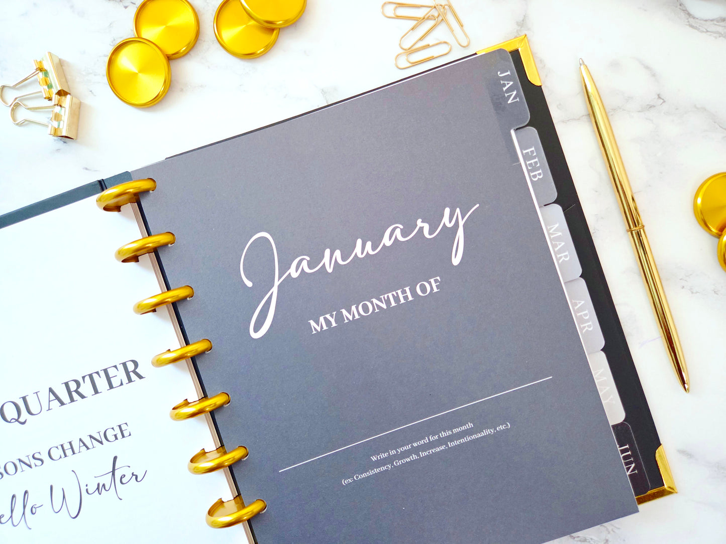 2026 Plans to Succeed Planner | Faith-Based, Disc Binding, Two-Part Design