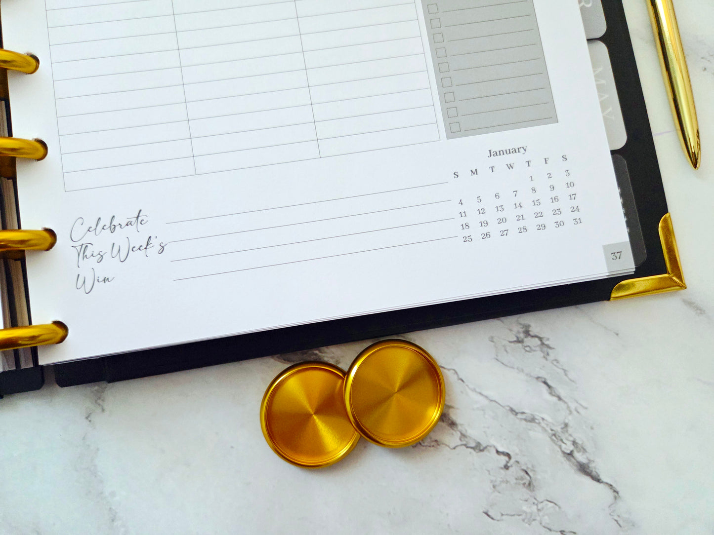2026 Plans to Succeed Planner | Faith-Based, Disc Binding, Two-Part Design