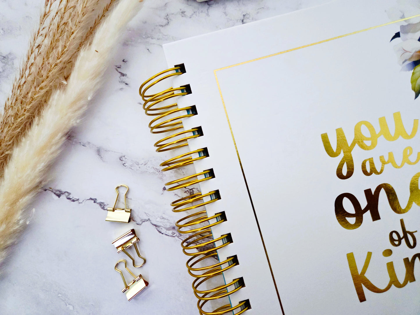 You Are One of a Kind Creative Journal | Blank Lined Multi-Function Notebook with Inspirational Quotes