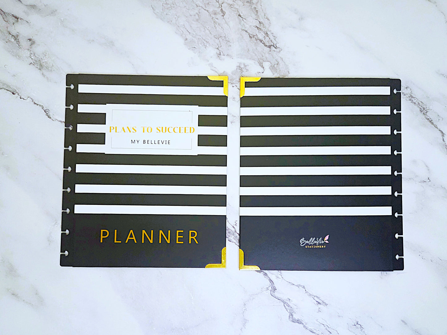 Plans to Succeed Disc Planner Cover + 9 Black Plastic Discs