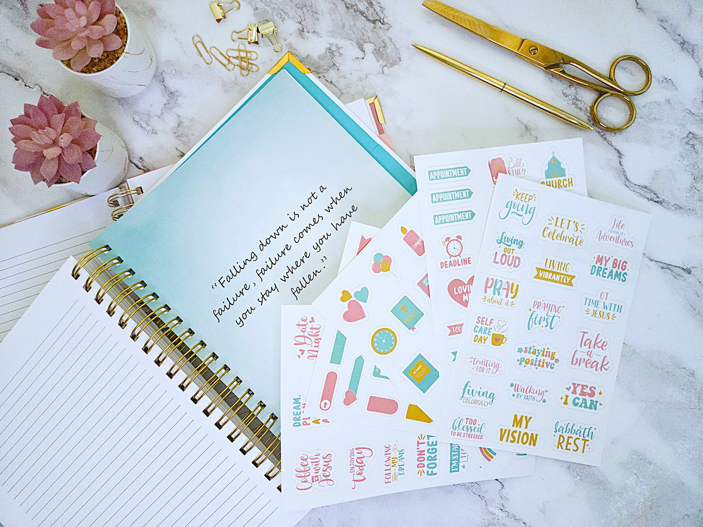 Decorative Faith-Inspired Sticker Sheets | Value Pack Sets