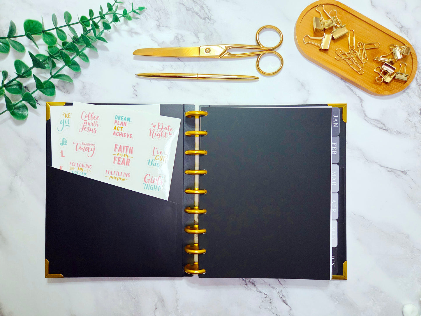 2026 Plans to Succeed Planner | Faith-Based, Disc Binding, Two-Part Design