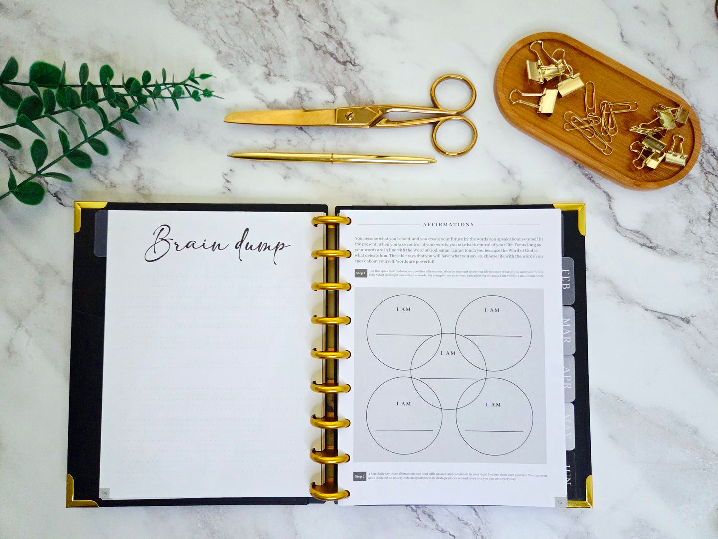 2026 Plans to Succeed Planner | Faith-Based, Disc Binding, Two-Part Design