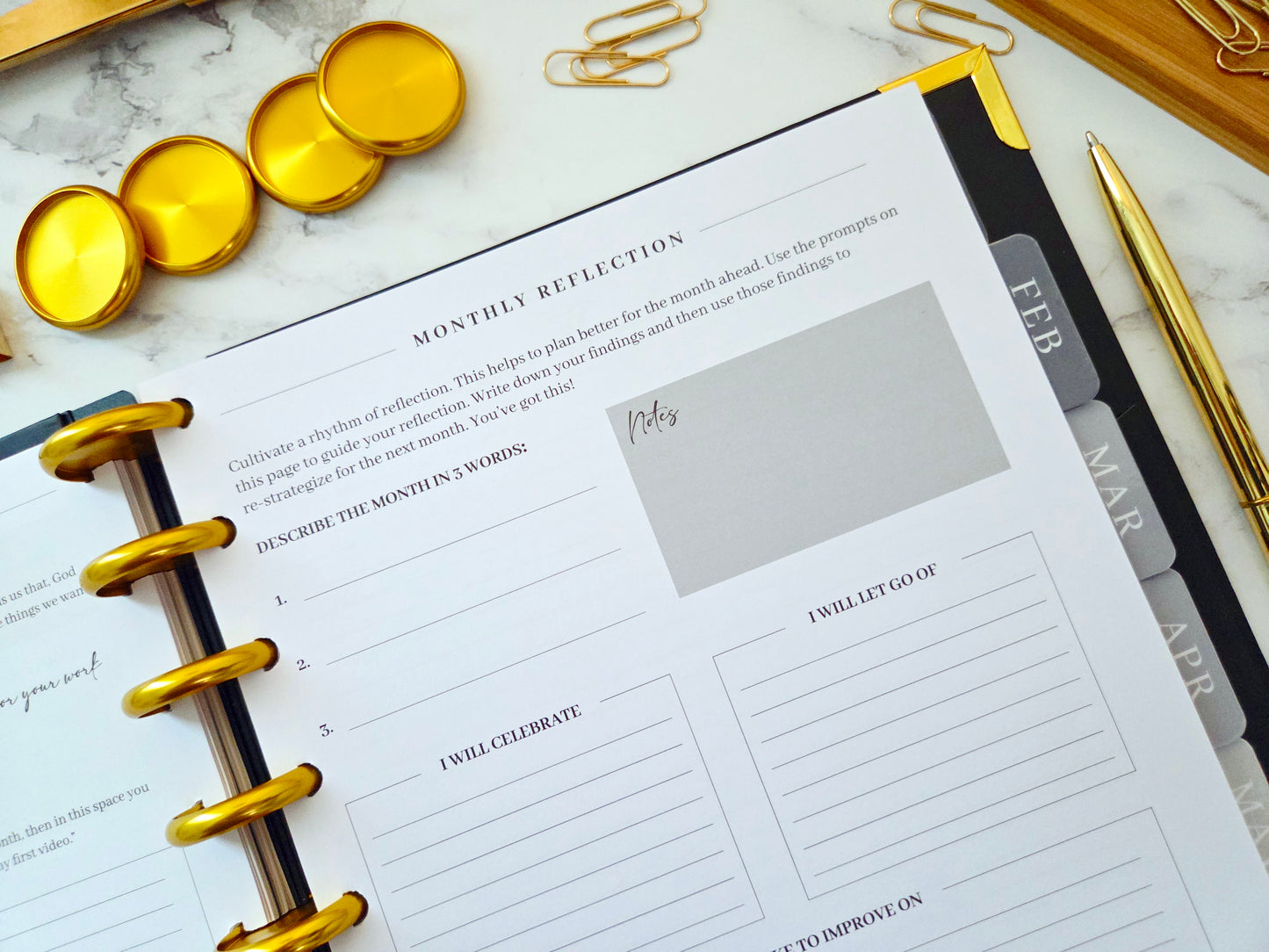 2026 Plans to Succeed Planner | Faith-Based, Disc Binding, Two-Part Design