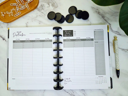 Plans to Succeed Disc Planner Cover + 9 Black Plastic Discs
