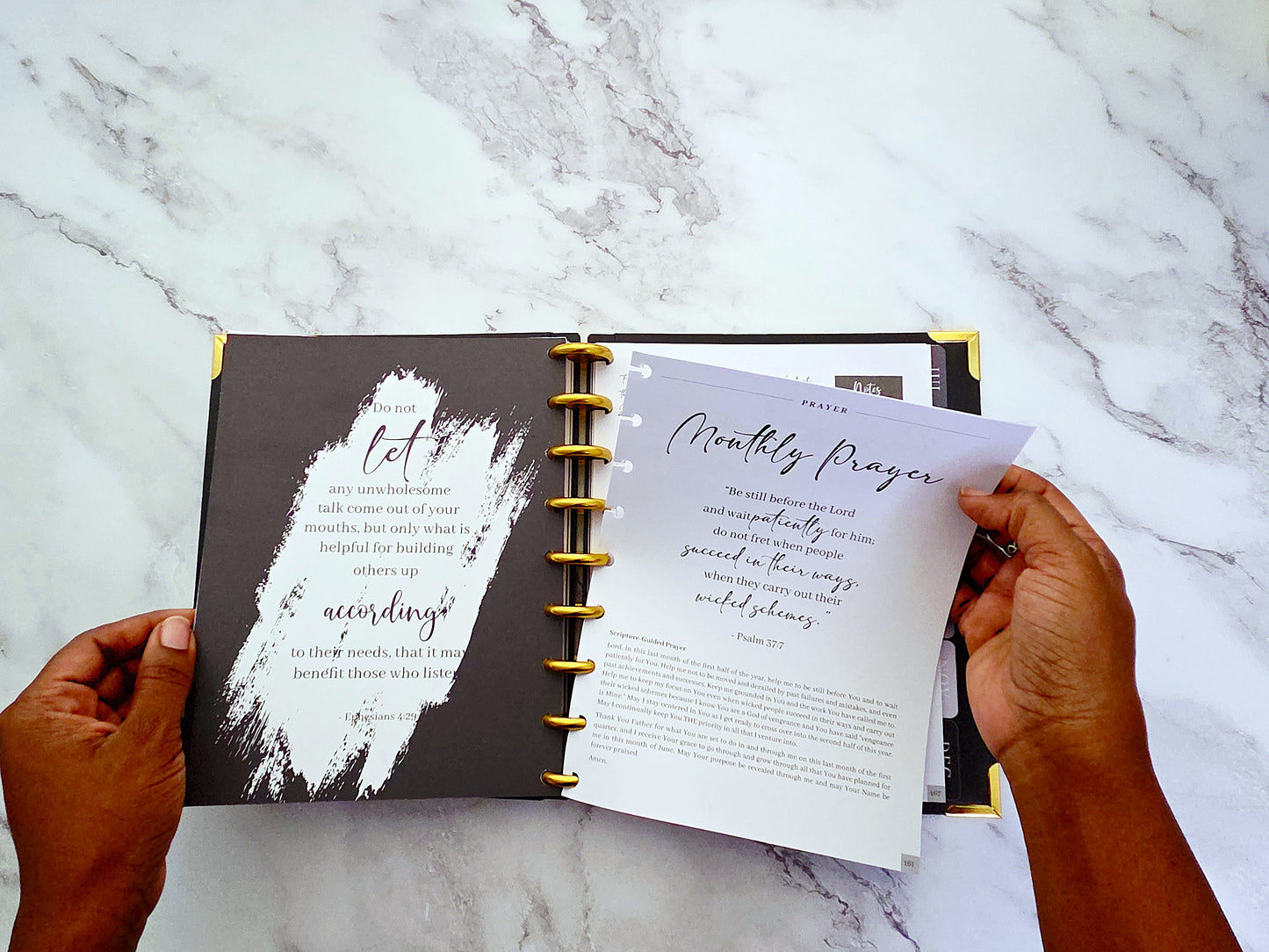 2026 Plans to Succeed Planner | Faith-Based, Disc Binding, Two-Part Design