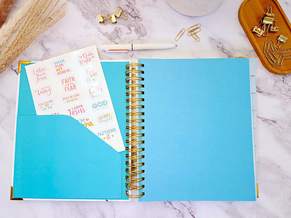 You Are One of a Kind Creative Journal | Blank Lined Multi-Function Notebook with Inspirational Quotes