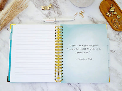You Are One of a Kind Creative Journal | Blank Lined Multi-Function Notebook with Inspirational Quotes