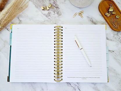 You Are One of a Kind Creative Journal | Blank Lined Multi-Function Notebook with Inspirational Quotes