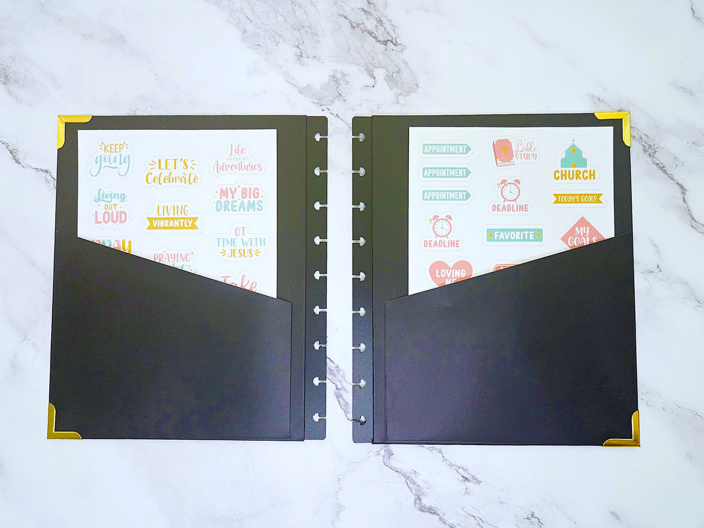 Plans to Succeed Disc Planner Cover + 9 Black Plastic Discs