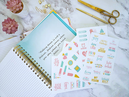Decorative Faith-Inspired Sticker Sheets | Value Pack Sets
