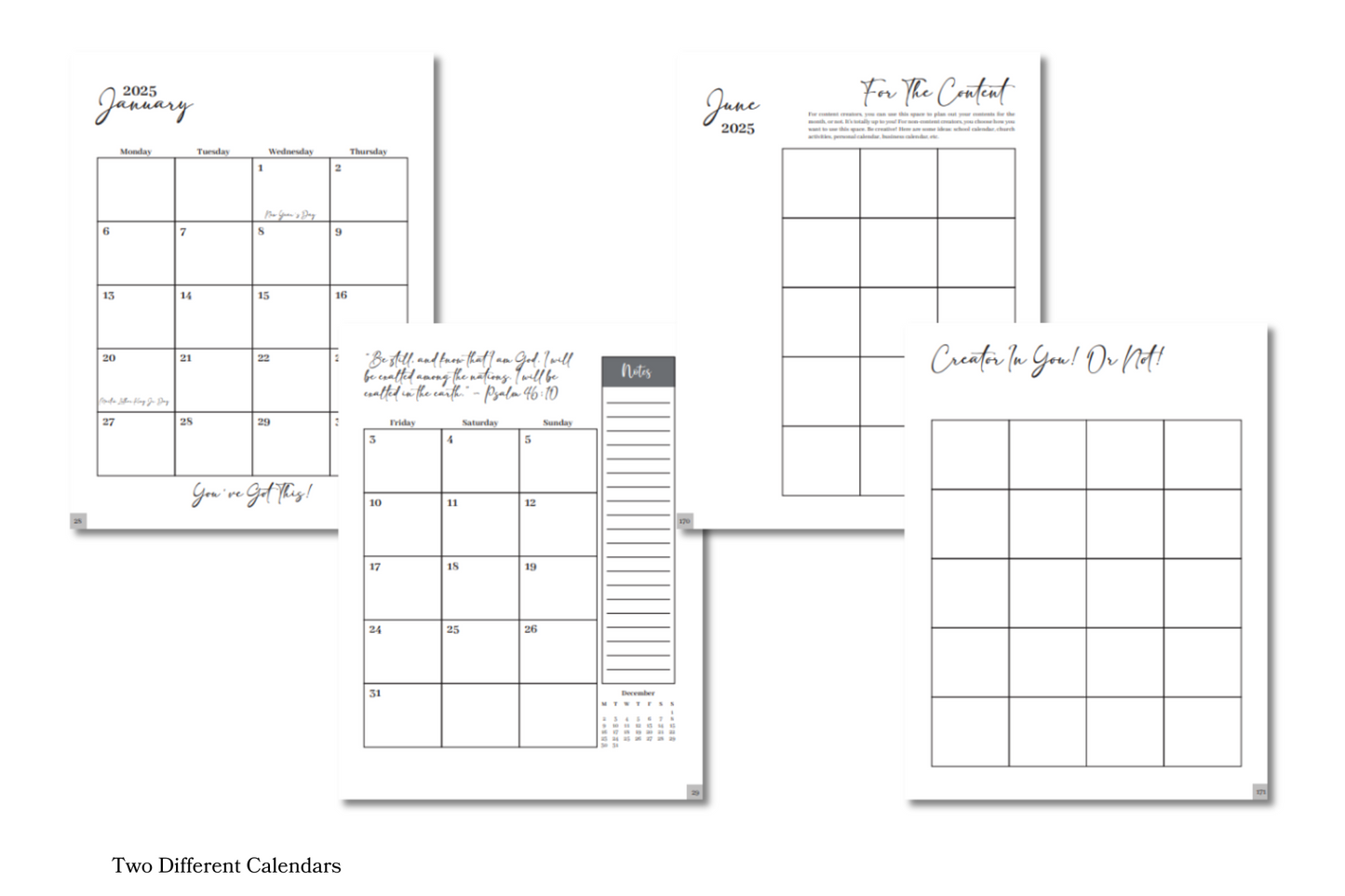 2025 Plans to Succeed Planner | Functional Faith-Based (Christian) Planner