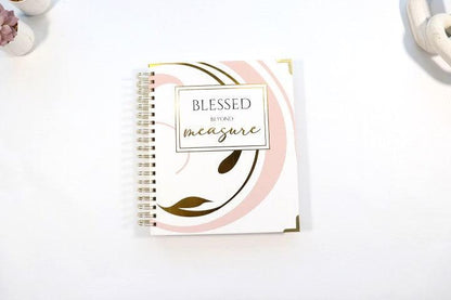 Blessed Beyond Measure Blank Journal with Scriptures - BelleVie Inspired Creations