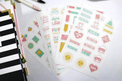 Functional Faith-Inspired Sticker Sheets – Value Pack - BelleVie Inspired Creations