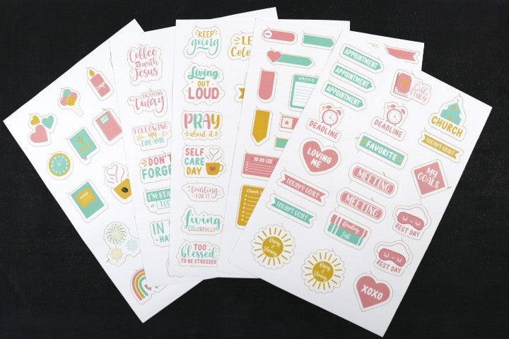 Functional Faith-Inspired Sticker Sheets – Value Pack - BelleVie Inspired Creations