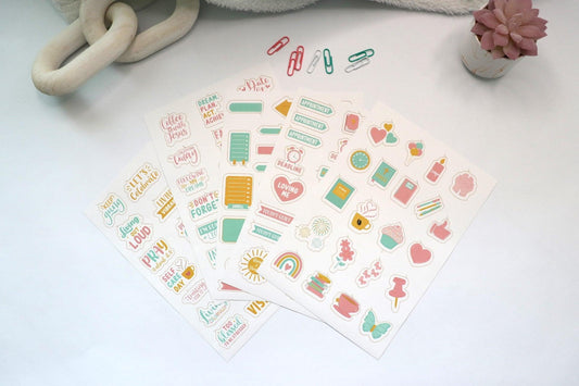 Functional Faith-Inspired Sticker Sheets – Value Pack - BelleVie Inspired Creations