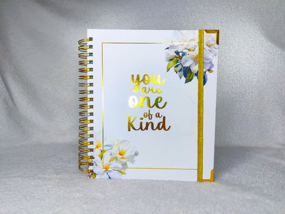 You Are One of a Kind Creative Journal | Blank Lined Notebook Journal with Motivational Quotes