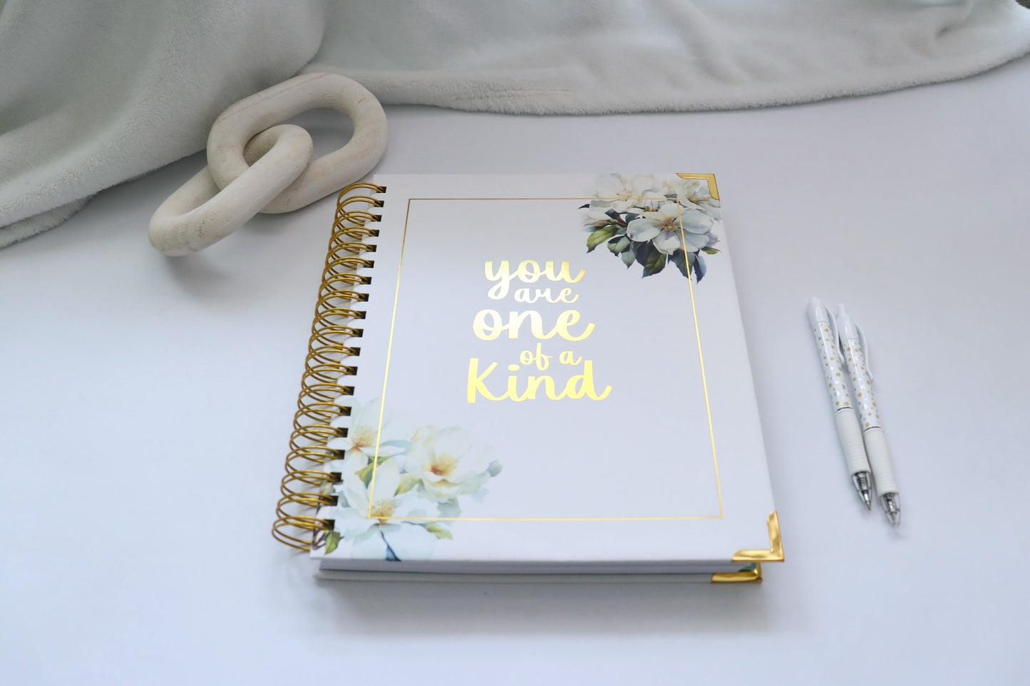 You Are One of a Kind Blank Journal with Inspirational Quotes - BelleVie Inspired Creations