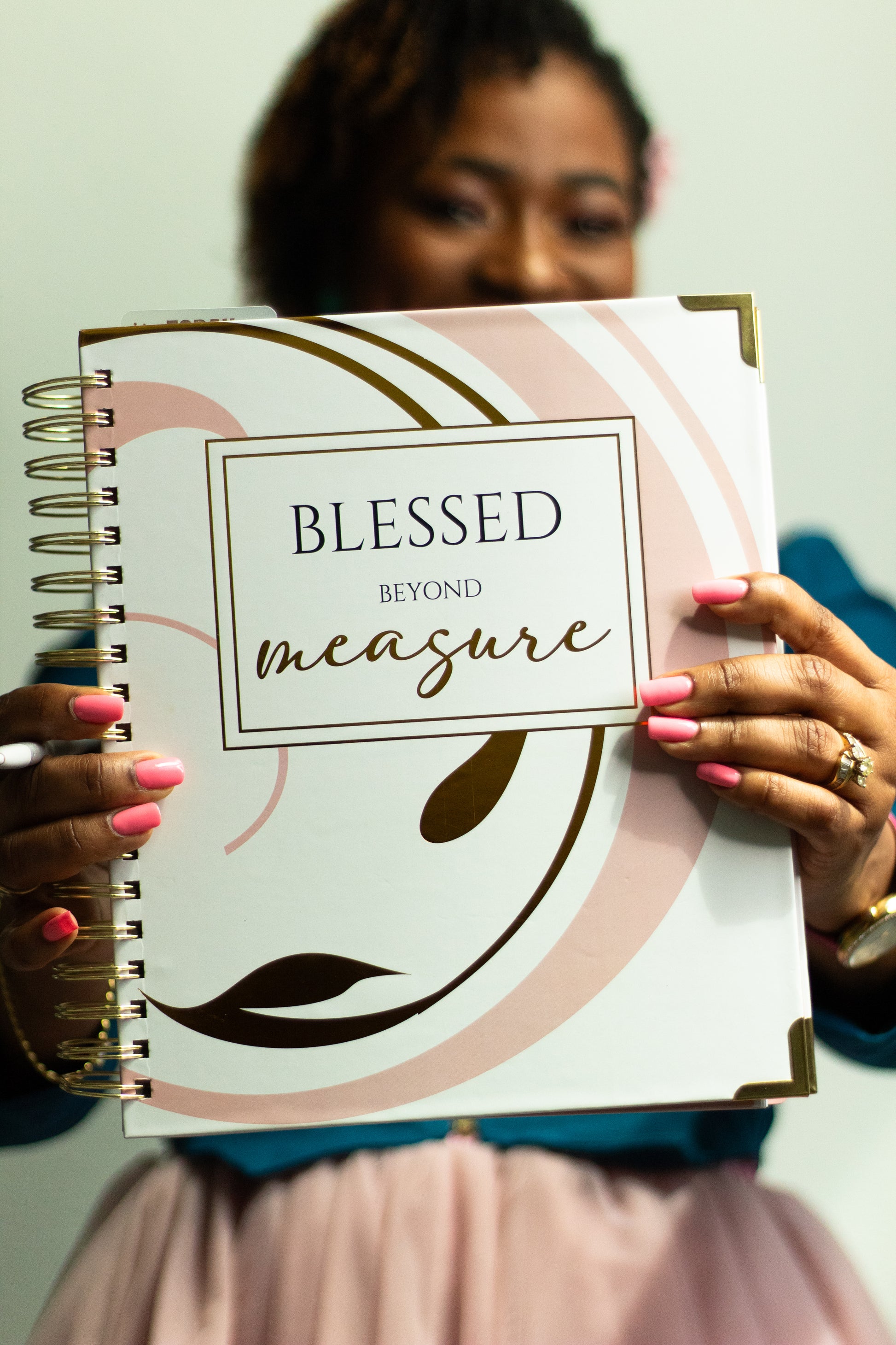 Blessed Beyond Measure Blank Journal with Scriptures - BelleVie Inspired Creations