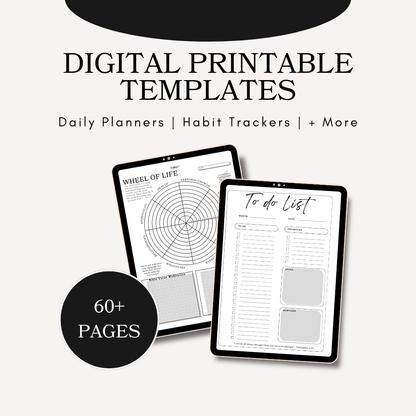Ultimate Faith-Based Productivity Digital Download Bundle (60+ templates) | Printable PDF Planning Templates