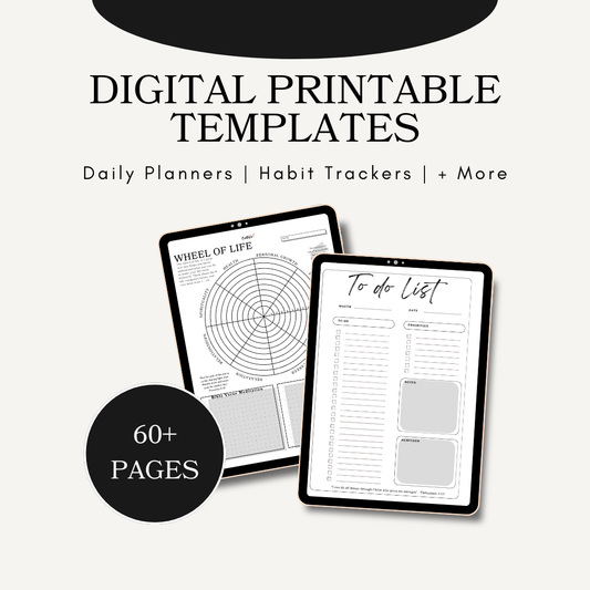 Ultimate Faith-Based Productivity Digital Download Bundle (60+ templates) | Printable PDF Planning Templates
