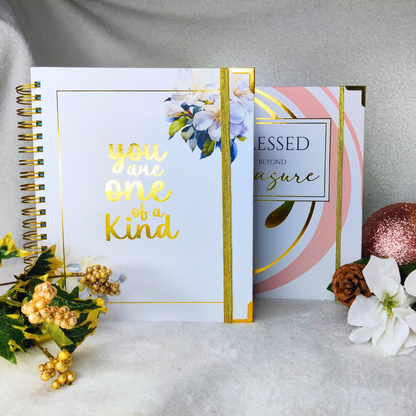 Mother’s Day Journal Bundle – 1 Blessed Beyond Measure Journals and 1 You Are One of a Kind Journal