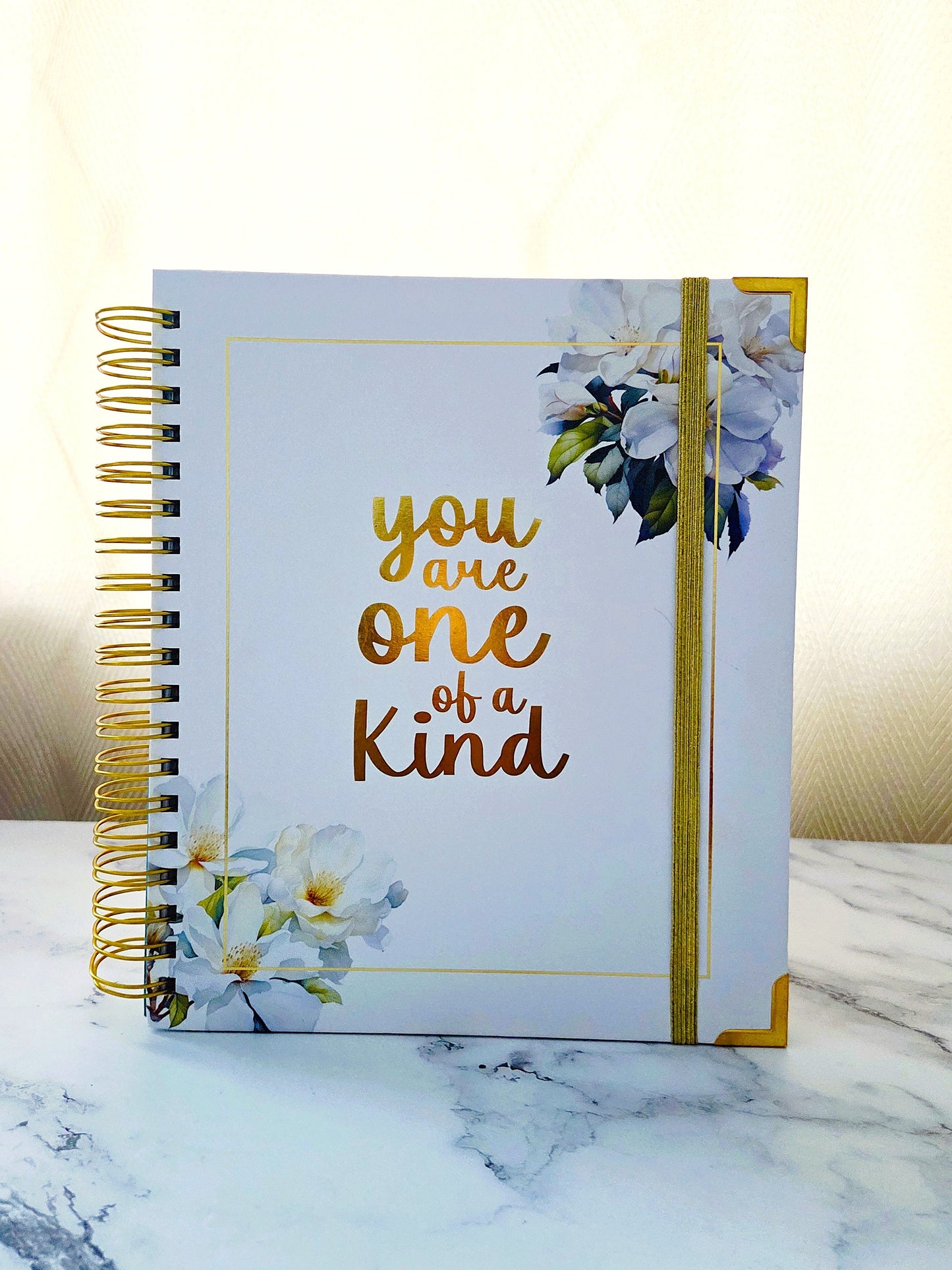 You Are One of a Kind Creative Journal | Blank Lined Multi-Function Notebook with Inspirational Quotes